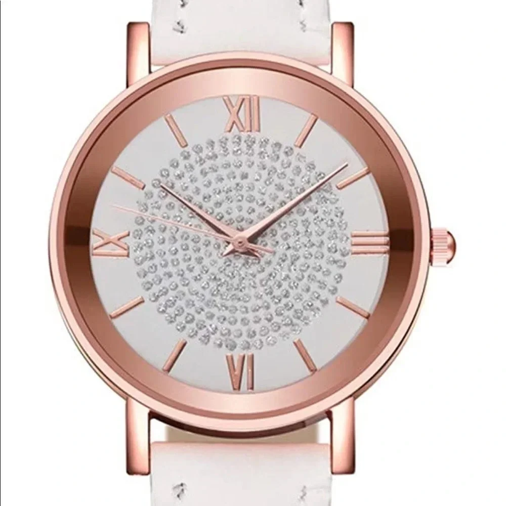 * 2/$25 New Ladies fashion watch - white